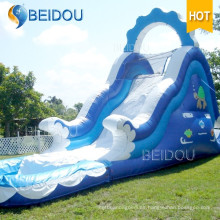 Caliente venta duradera gigante adulto inflable piscina arco iris diapositiva